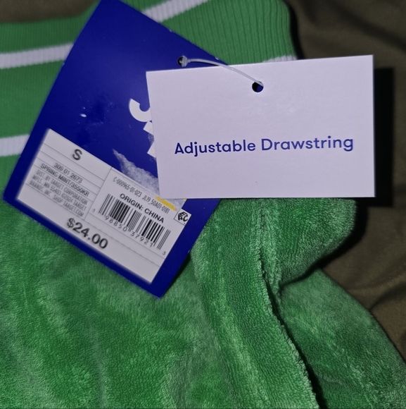 Womens JoyLab Green Shorts with Striped Waistband, Small, NWT!!! - Picture 3 of 3